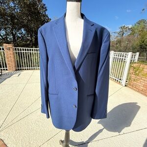 Kenneth Cole Reaction Techni-Cole Navy Blazer 44R Mens Modern Suit Jacket Sport
